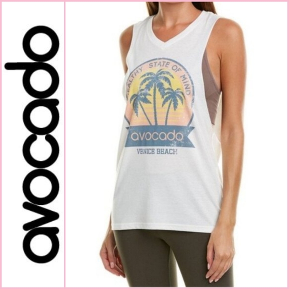 avocado Tops - NEW Avocado Venice Beach Muscle Tank Tee
